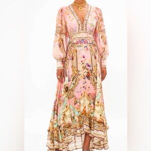 LONG BUTTON FRONT DRESS
LETTERS FROM THE PINK ROOM,size L .